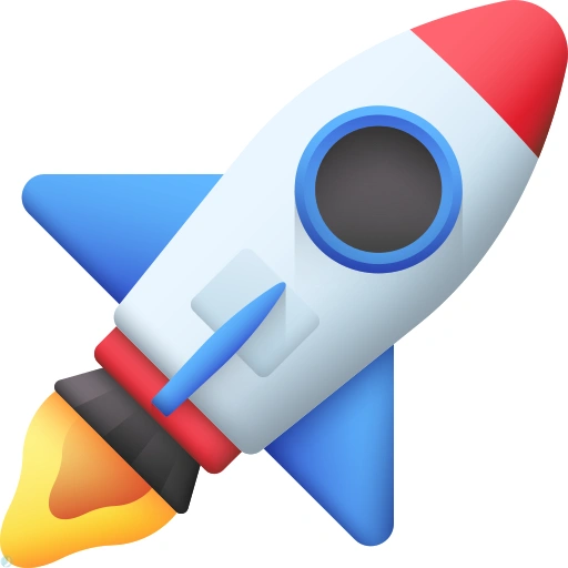 دانلود آیکون موشک (استایل سه بعدی) با فرمت PNG