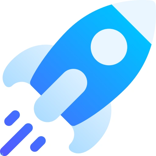 دانلود آیکون موشک (استایل گرادیان) با فرمت PNG