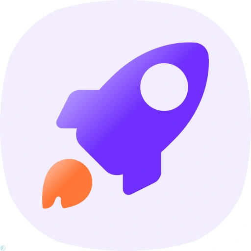 دانلود آیکون موشک (استایل گرادیان) با فرمت PNG