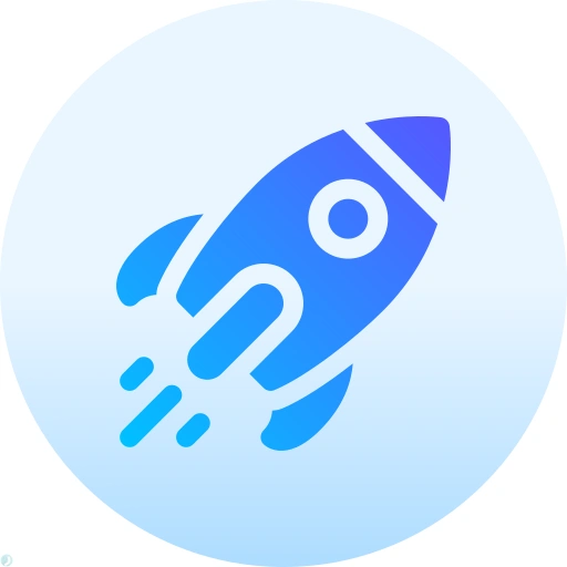 دانلود آیکون موشک (استایل گرادیان) با فرمت PNG