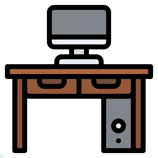 دانلود آیکون میز (استایل خطی رنگی) با فرمت PNG