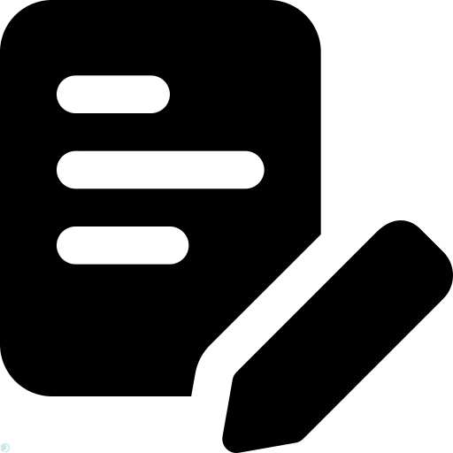 دانلود آیکون قرارداد (استایل توپر مشکی) با فرمت PNG