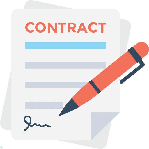 دانلود آیکون قرارداد (استایل مسطح) با فرمت PNG