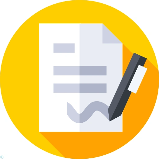 دانلود آیکون قرارداد (استایل مسطح) با فرمت PNG