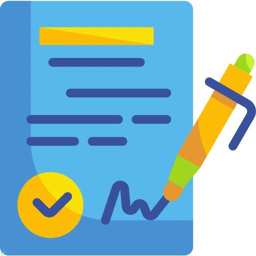 دانلود آیکون قرارداد (استایل مسطح) با فرمت PNG