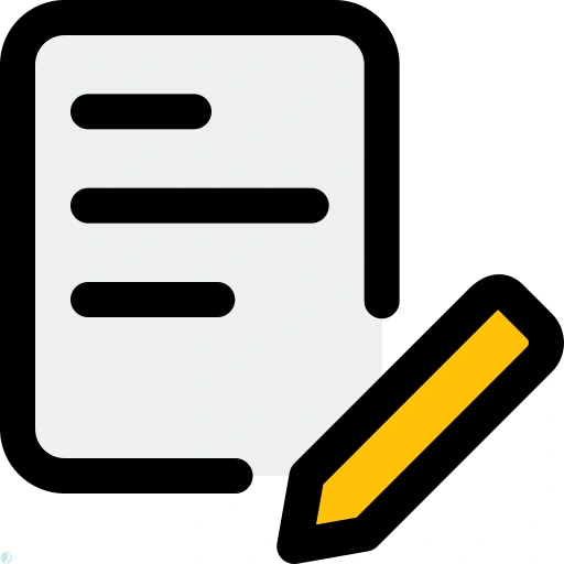 دانلود آیکون قرارداد (استایل خطی رنگی) با فرمت PNG