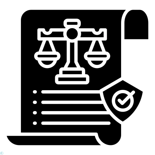 دانلود آیکون قرارداد (استایل توپر مشکی) با فرمت PNG