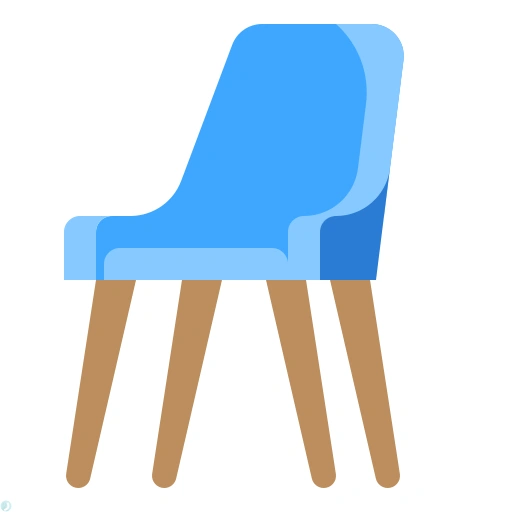 دانلود آیکون صندلی (استایل مسطح) با فرمت PNG