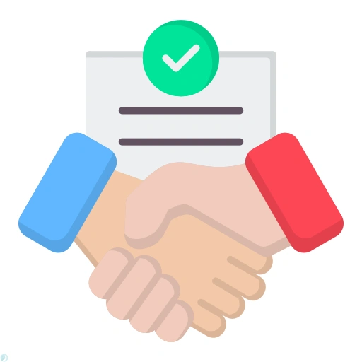 دانلود آیکون قرارداد (استایل مسطح) با فرمت PNG