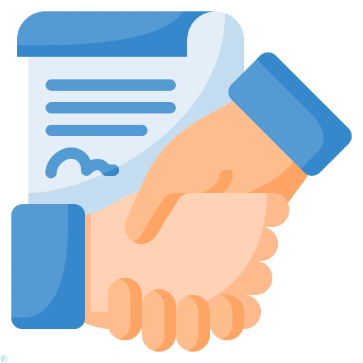 دانلود آیکون قرارداد (استایل مسطح) با فرمت PNG