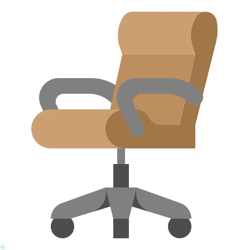 دانلود آیکون صندلی (استایل مسطح) با فرمت PNG