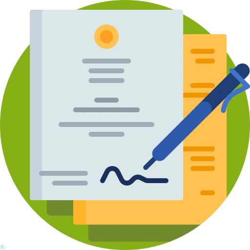 دانلود آیکون قرارداد (استایل مسطح) با فرمت PNG