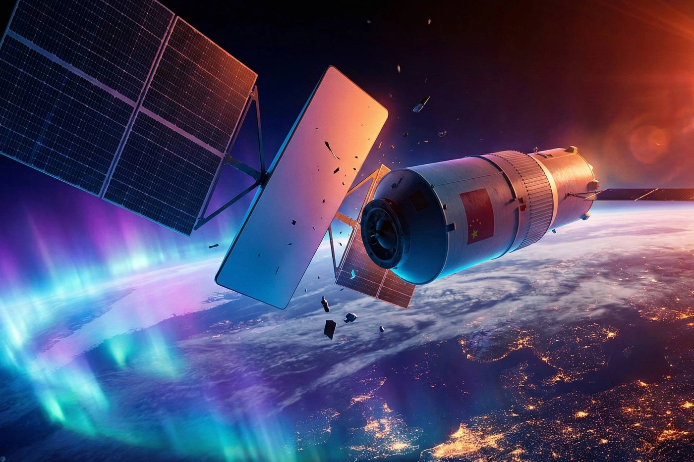 مدار زمین در آستانه فاجعه؛ یک ماهواره استارلینک از برخورد با فضاپیمایی چینی گریخت