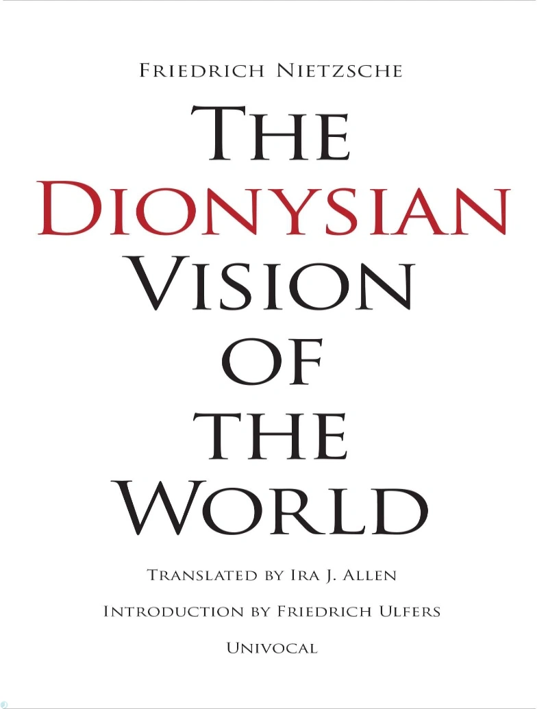 کتاب چشمانداز دیونوسی جهان (PDF + خلاصه صوتی) The Dionysian Vision of the World