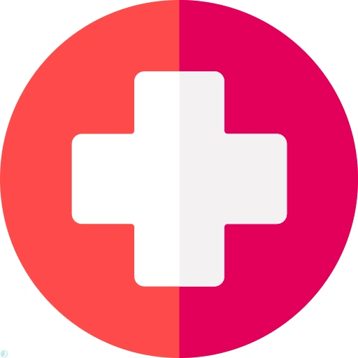 دانلود آیکون بیمارستان (استایل مسطح) با فرمت PNG