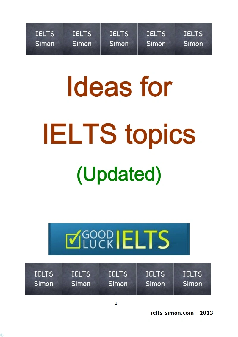 دانلود کتاب Ideas for IELTS Topics (Updated) (نسخه PDF)