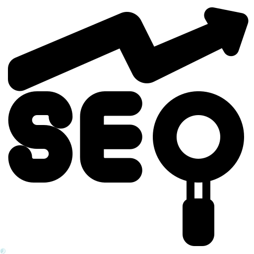 دانلود آیکون سئو (استایل توپر مشکی) با فرمت PNG