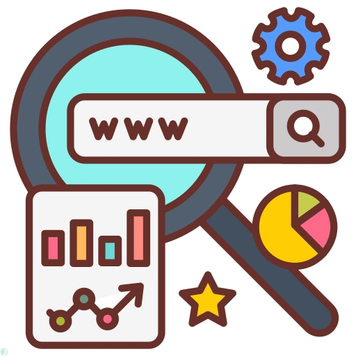 دانلود آیکون سئو (استایل خطی رنگی) با فرمت PNG