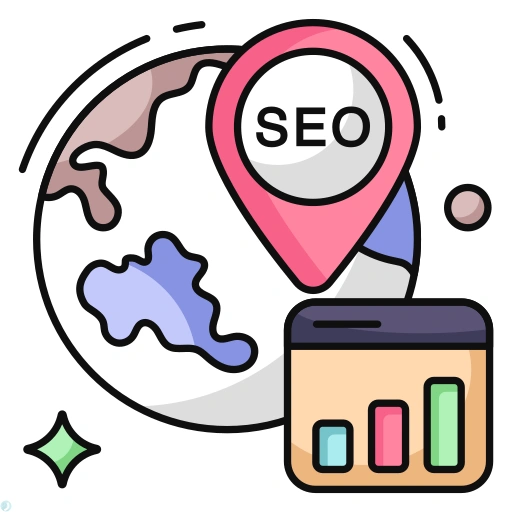 دانلود آیکون سئو (استایل خطی رنگی) با فرمت PNG