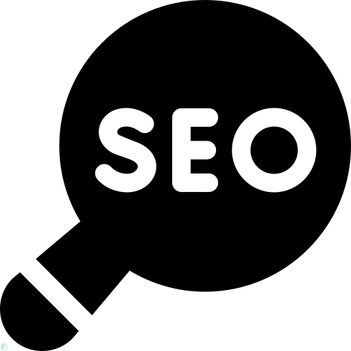 دانلود آیکون سئو (استایل توپر مشکی) با فرمت PNG