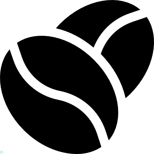 دانلود آیکون قهوه (استایل توپر مشکی) با فرمت PNG