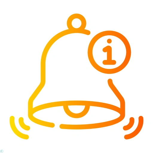 دانلود آیکون نوتیفیکیشن (استایل گرادیان خطی) با فرمت PNG