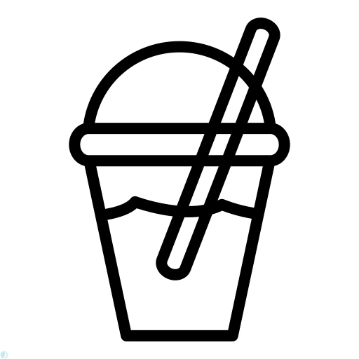 دانلود آیکون قهوه (استایل خطی مشکی) با فرمت PNG