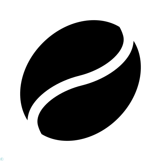 دانلود آیکون قهوه (استایل توپر مشکی) با فرمت PNG