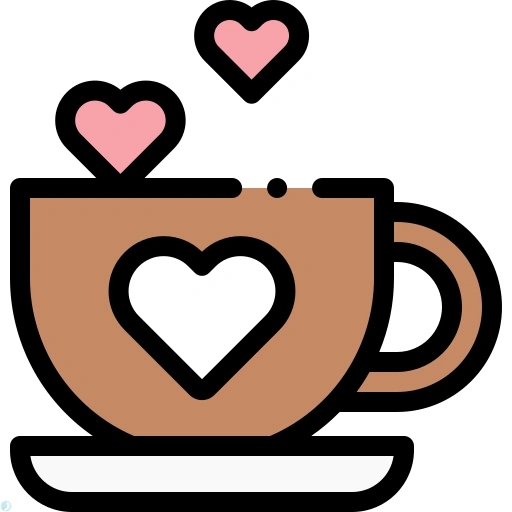 دانلود آیکون قهوه (استایل خطی رنگی) با فرمت PNG