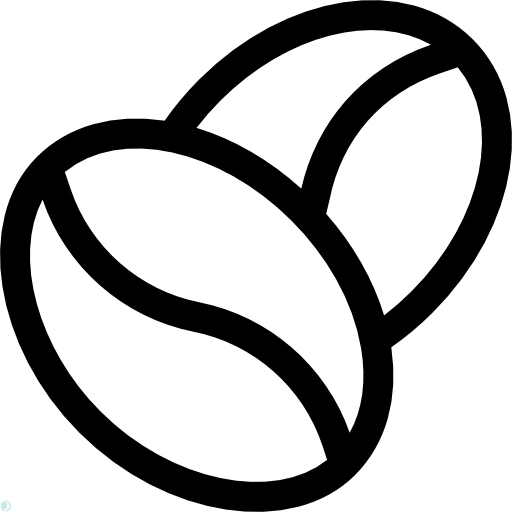 دانلود آیکون قهوه (استایل خطی مشکی) با فرمت PNG