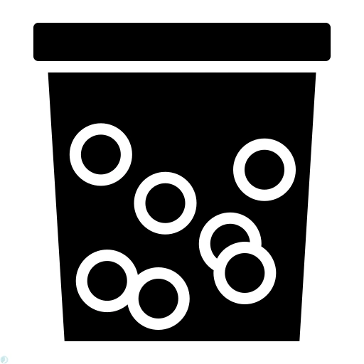 دانلود آیکون قهوه (استایل توپر مشکی) با فرمت PNG