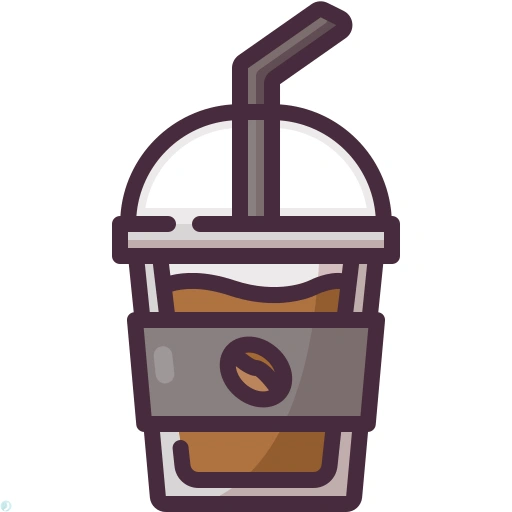 دانلود آیکون قهوه (استایل خطی رنگی) با فرمت PNG