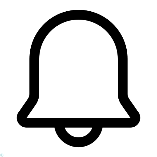 دانلود آیکون نوتیفیکیشن (استایل خطی مشکی) با فرمت PNG