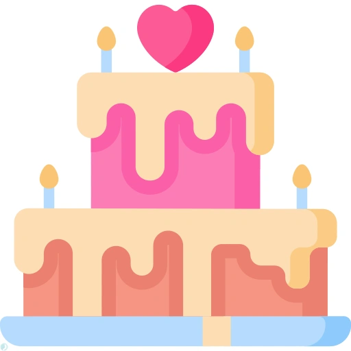 دانلود آیکون کیک (استایل مسطح) با فرمت PNG