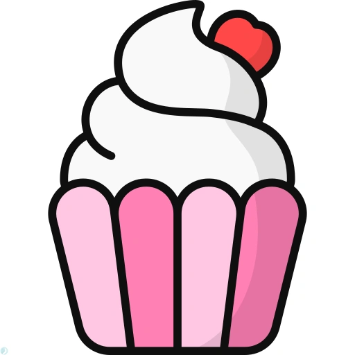 دانلود آیکون کیک (استایل خطی رنگی) با فرمت PNG