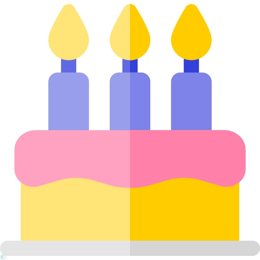 دانلود آیکون کیک (استایل مسطح) با فرمت PNG