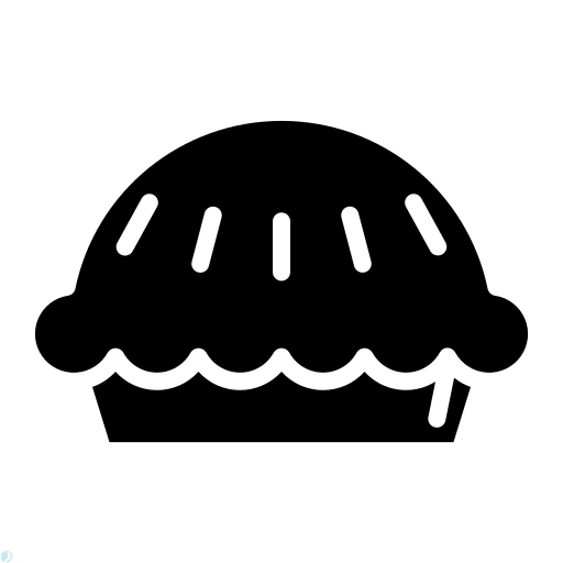 دانلود آیکون کیک (استایل توپر مشکی) با فرمت PNG