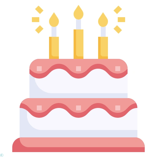 دانلود آیکون کیک (استایل مسطح) با فرمت PNG