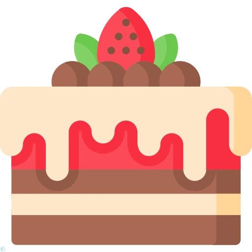 دانلود آیکون کیک (استایل مسطح) با فرمت PNG
