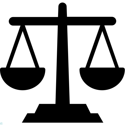 دانلود آیکون قانون (استایل توپر مشکی) با فرمت PNG