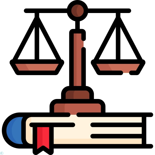 دانلود آیکون قانون (استایل خطی رنگی) با فرمت PNG