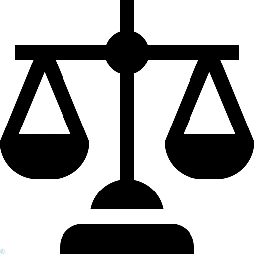 دانلود آیکون قانون (استایل توپر مشکی) با فرمت PNG