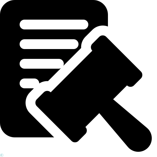 دانلود آیکون قانون (استایل توپر مشکی) با فرمت PNG