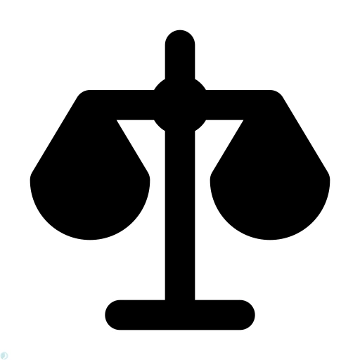 دانلود آیکون قانون (استایل توپر مشکی) با فرمت PNG