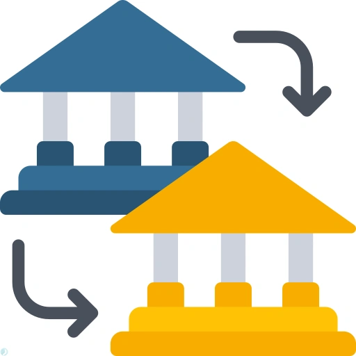 دانلود آیکون بانک (استایل مسطح) با فرمت PNG