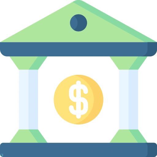 دانلود آیکون بانک (استایل مسطح) با فرمت PNG