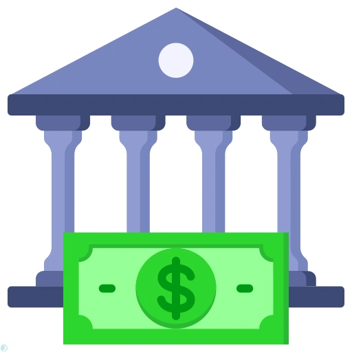 دانلود آیکون بانک (استایل مسطح) با فرمت PNG