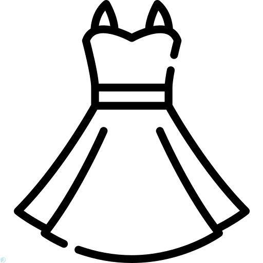 دانلود آیکون لباس (استایل خطی مشکی) با فرمت PNG