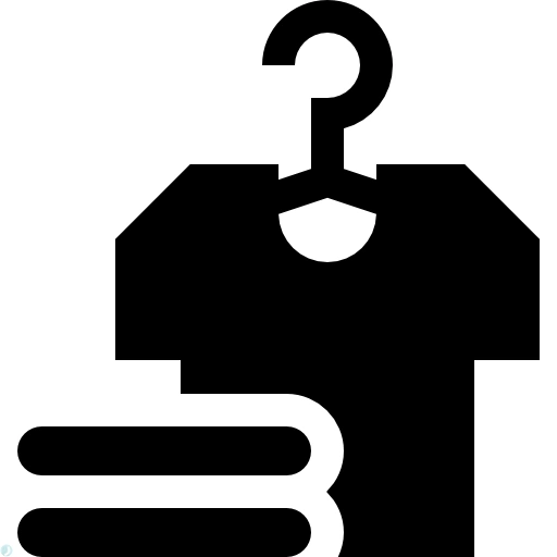 دانلود آیکون لباس (استایل توپر مشکی) با فرمت PNG