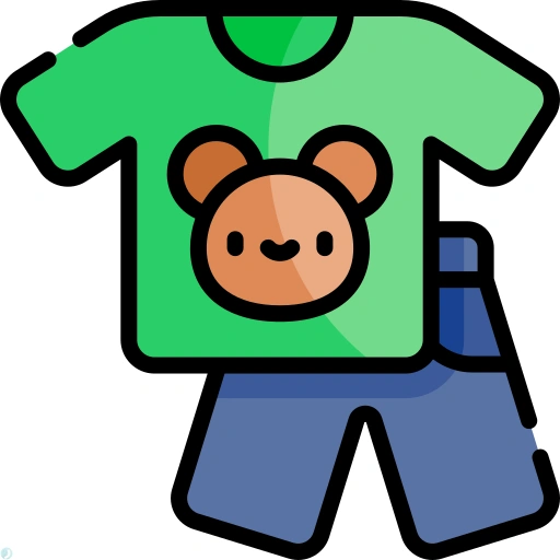 دانلود آیکون لباس (استایل خطی رنگی) با فرمت PNG